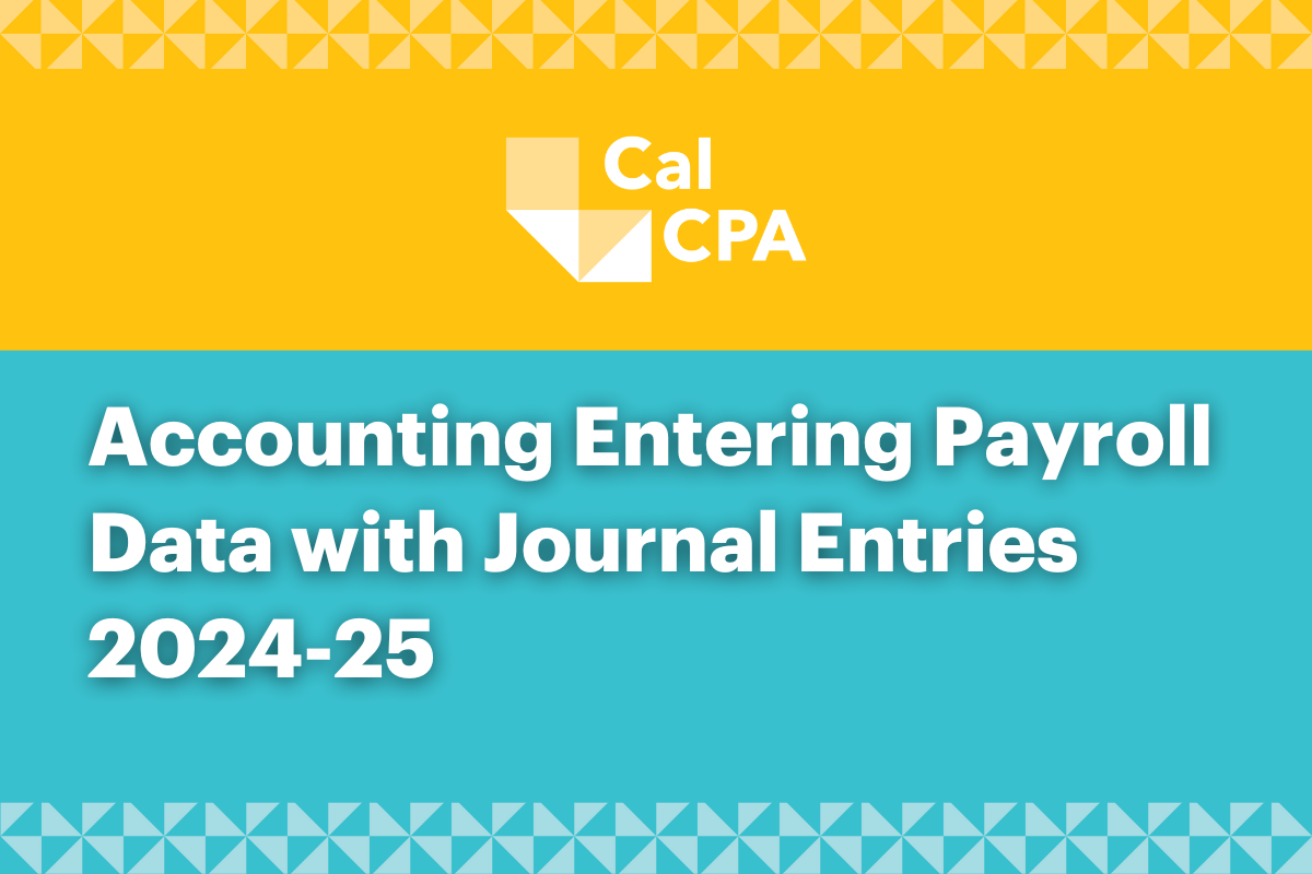 Accounting Entering Payroll Data with Journal Entries 2024-25
