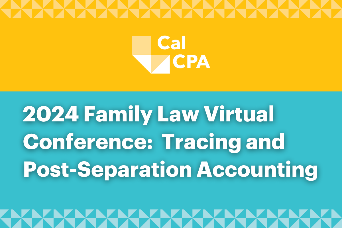 Family Law: Tracing and Post-Separation Accounting 2024-25