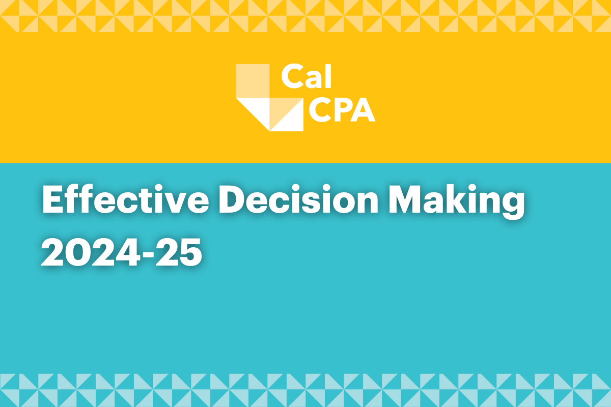 Effective Decision Making