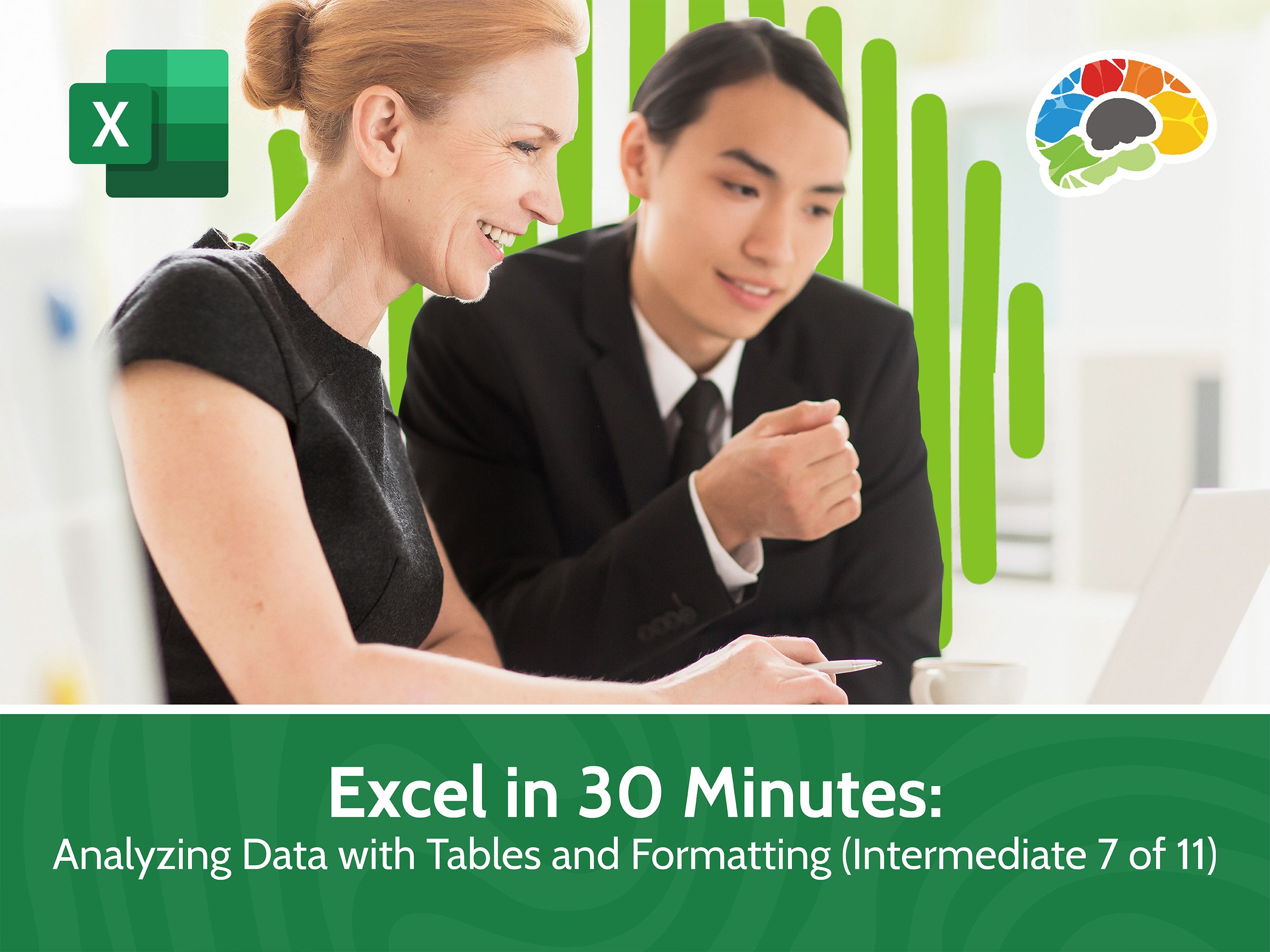 Excel in 30 Minutes: Analyzing Data with Tables and Formatting (Intermediate 7 of 11) v2