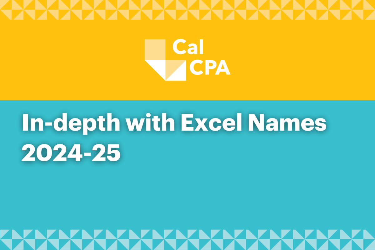 In-depth with Excel Names 2024-25