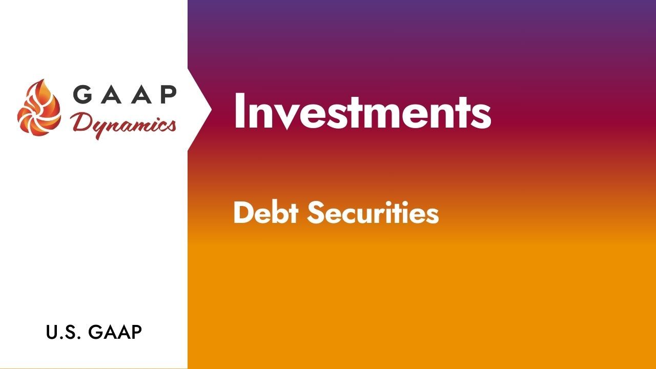 Investments: Debt Securities