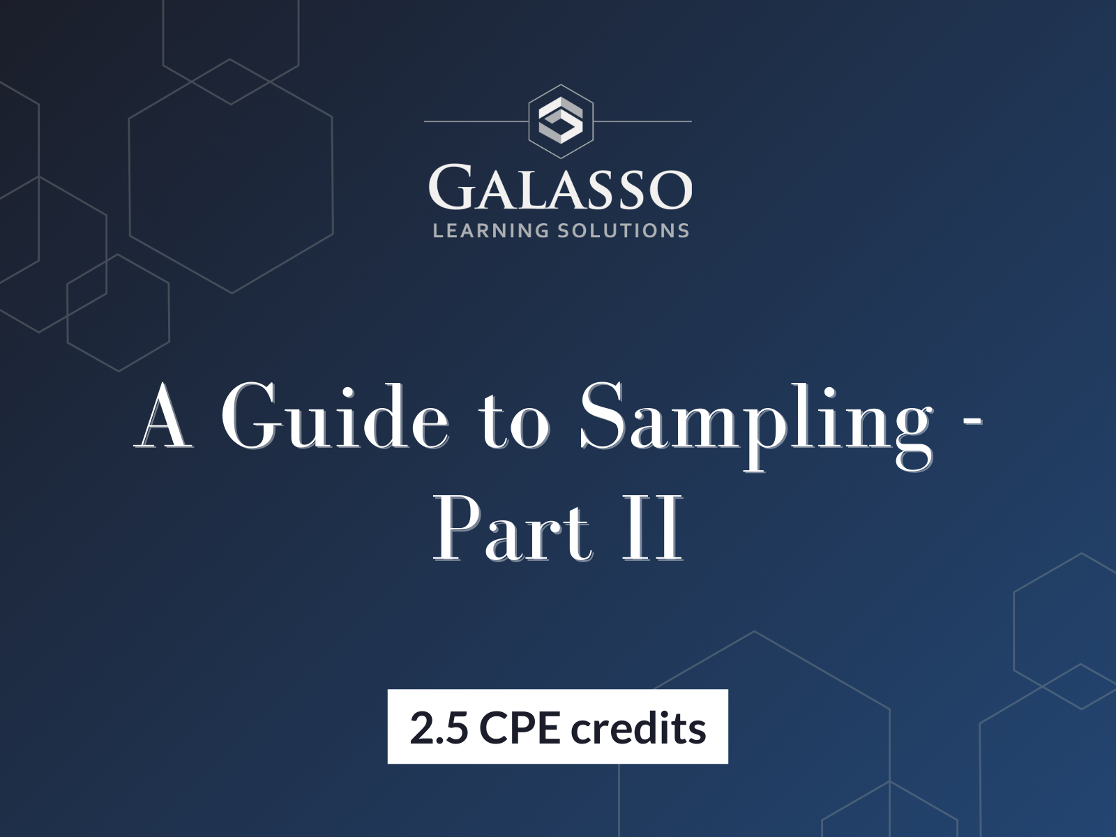 A Guide to Sampling - Part 2
