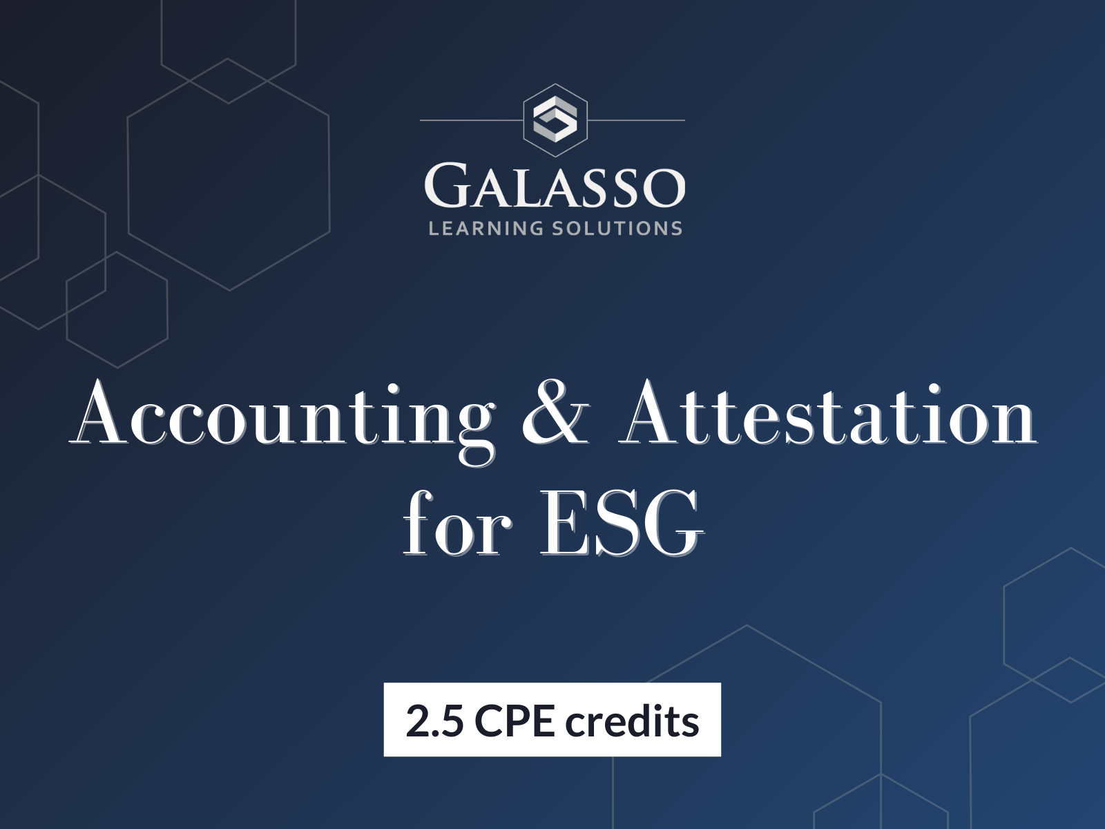 Accounting & Attestation for ESG