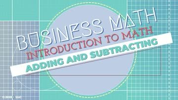 Introduction to Math: Adding and Subtracting