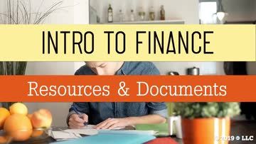 Intro to Finance: 03. Resources & Documents