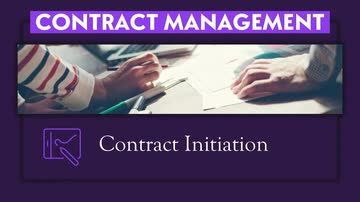 Contract Management: 05. Contract Initiation
