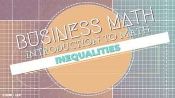 Introduction to Math: Inequalities
