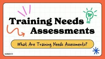 Training Needs Assessments: 01. What Are Training Needs Assessments?