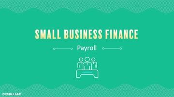 Small Business Finance: Payroll