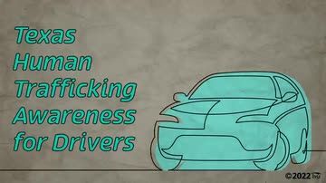 Texas Human Trafficking Awareness for Drivers