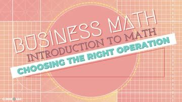 Introduction to Math: Choosing the Right Operation