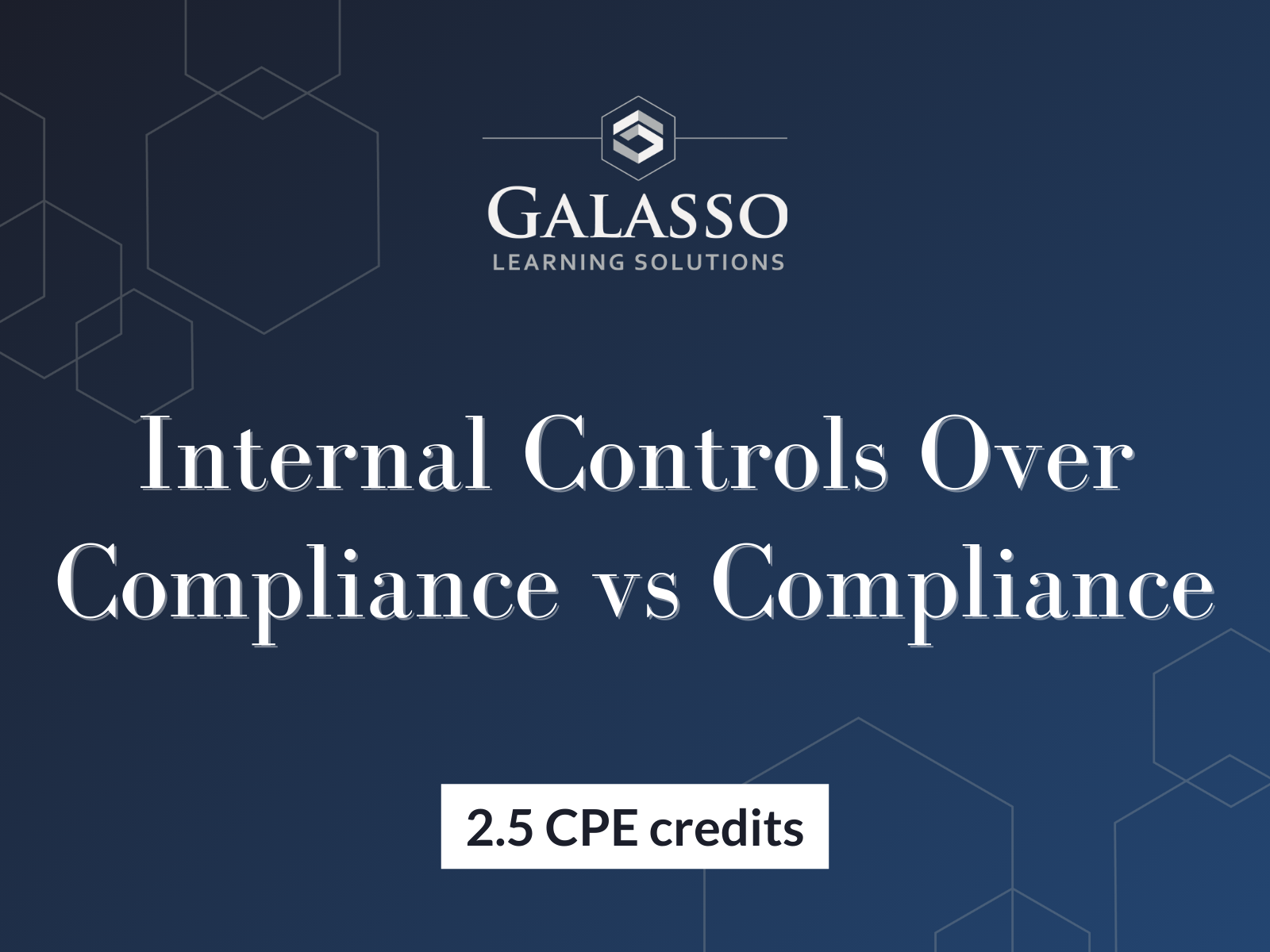 Internal Controls Over Compliance vs Compliance
