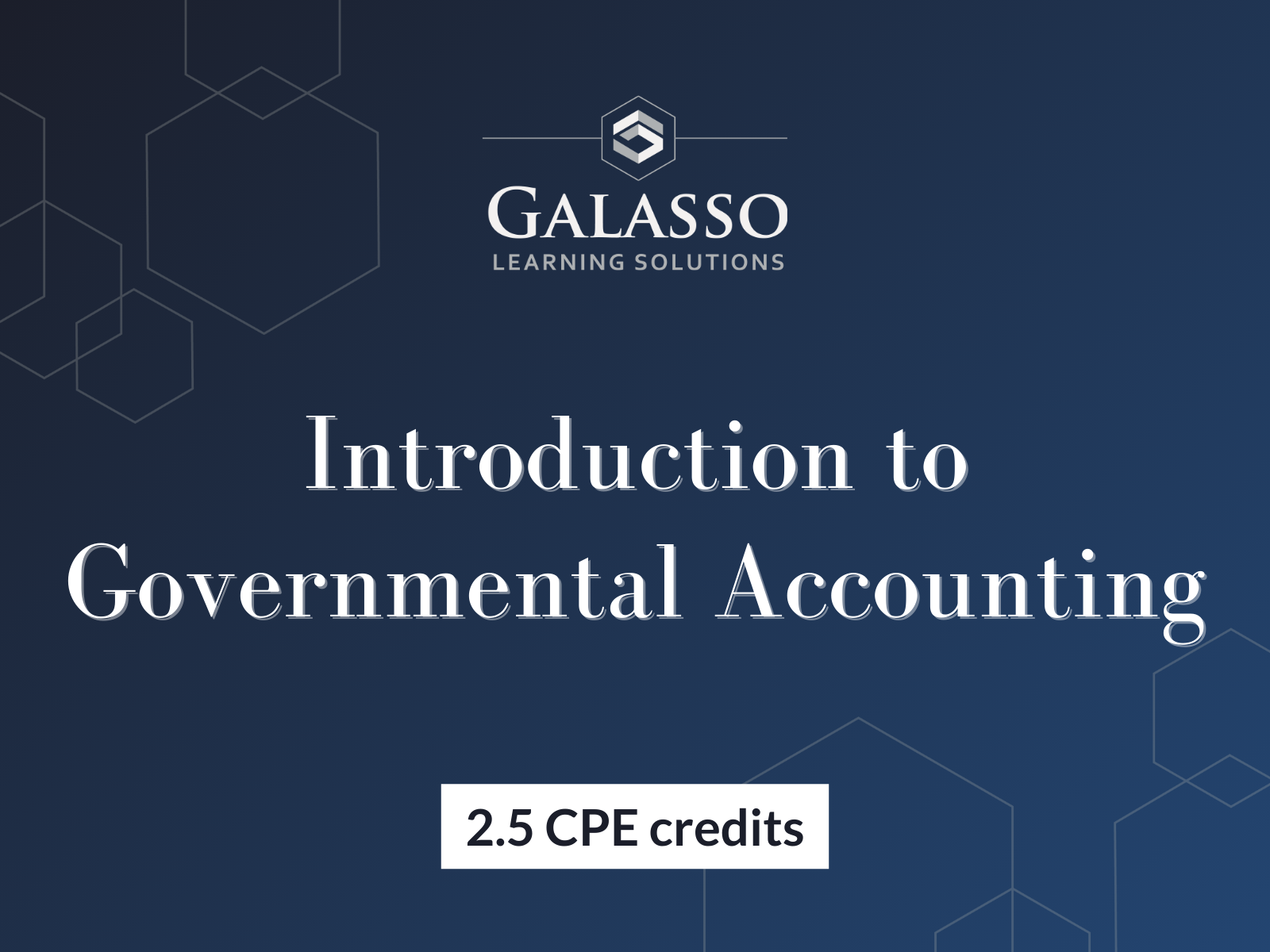 Introduction to Governmental Accounting