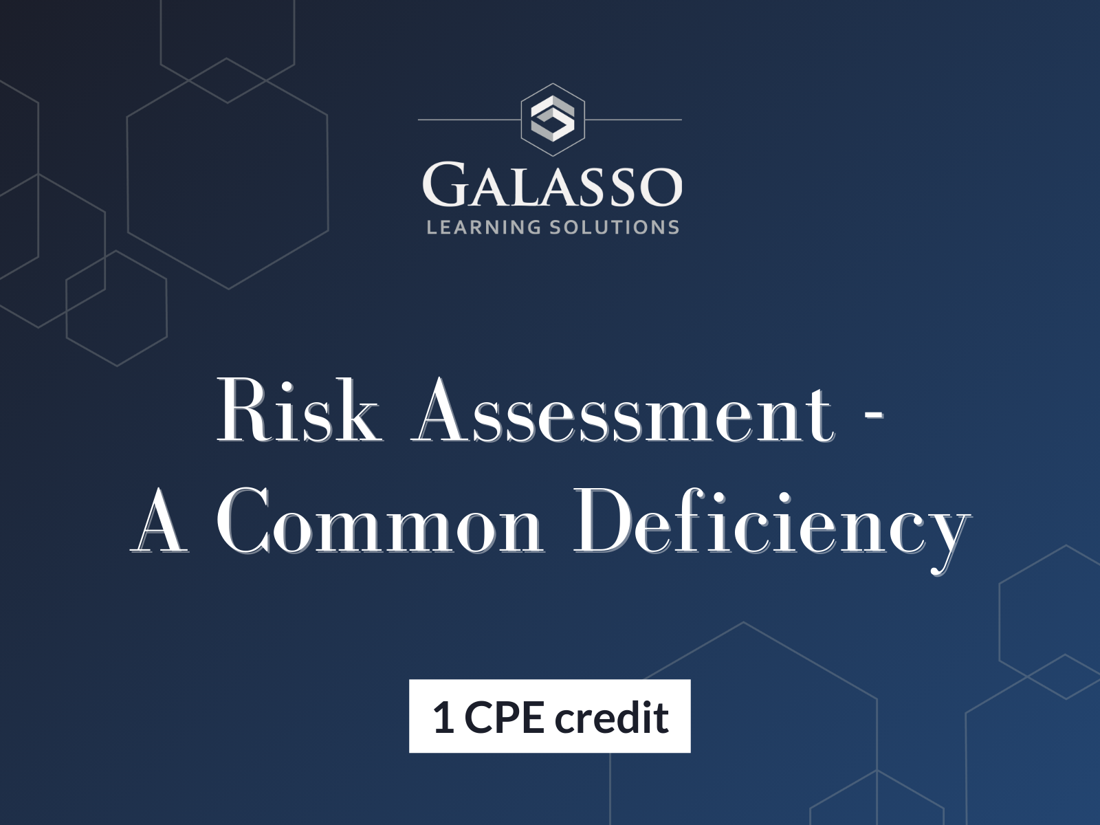 Risk Assessment - A Common Deficiency