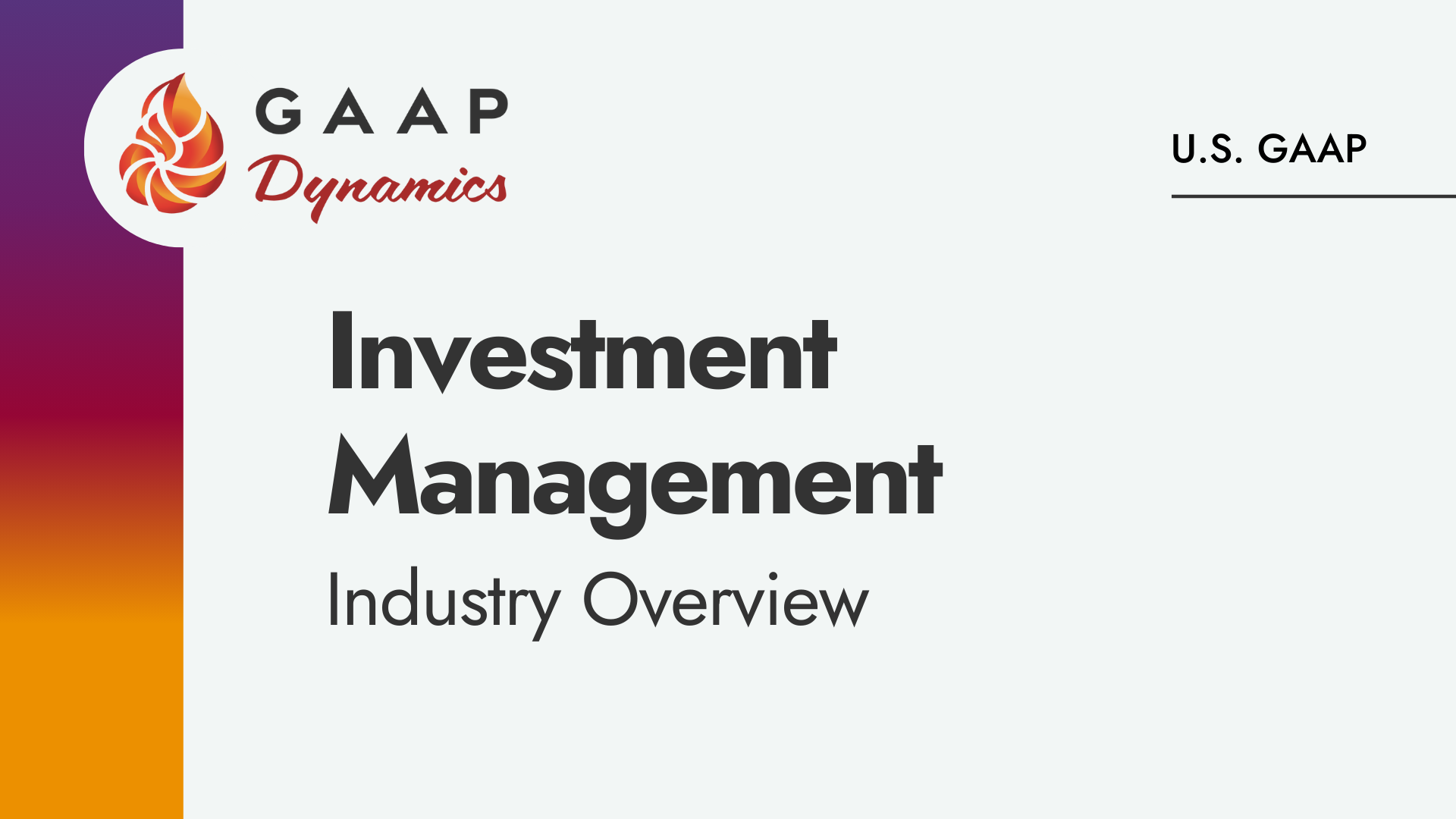 Investment Management: Industry Overview
