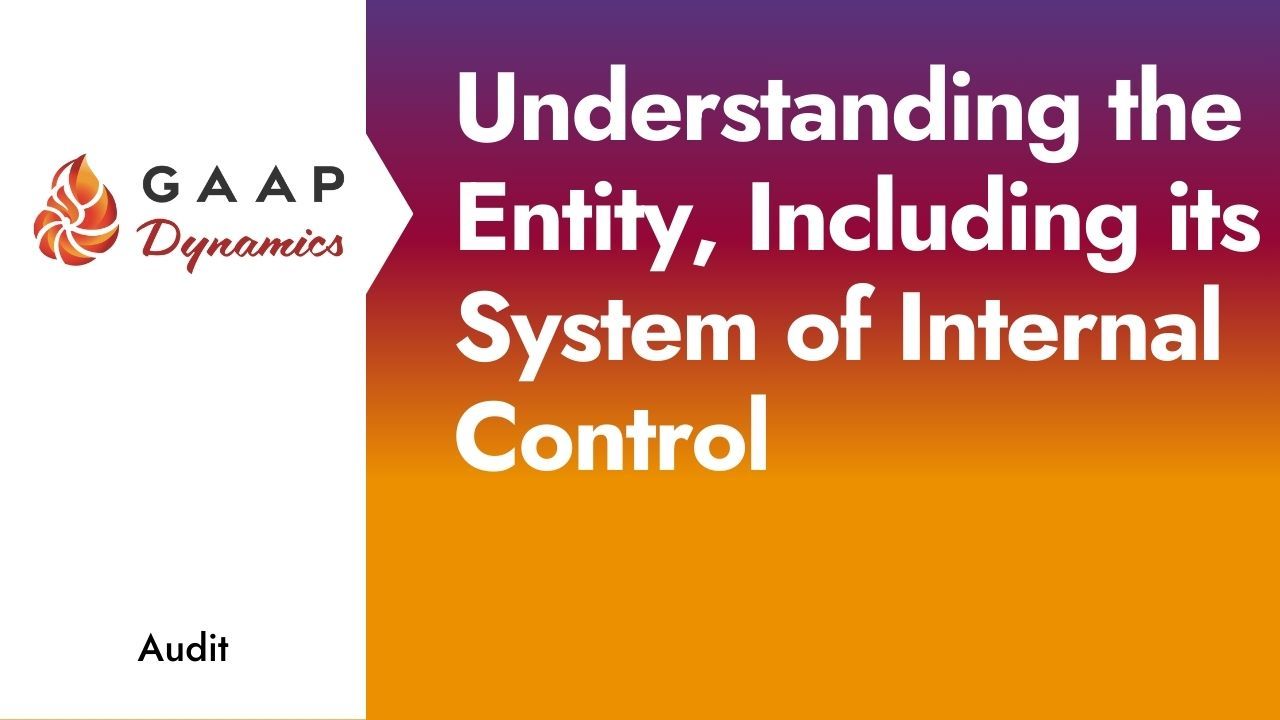 Understanding the Entity, Including its System of Internal Control
